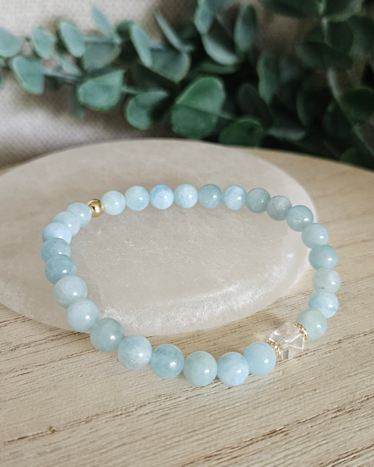 Aquamarine Still Bracelet | Calm Ease & Soft Clarity