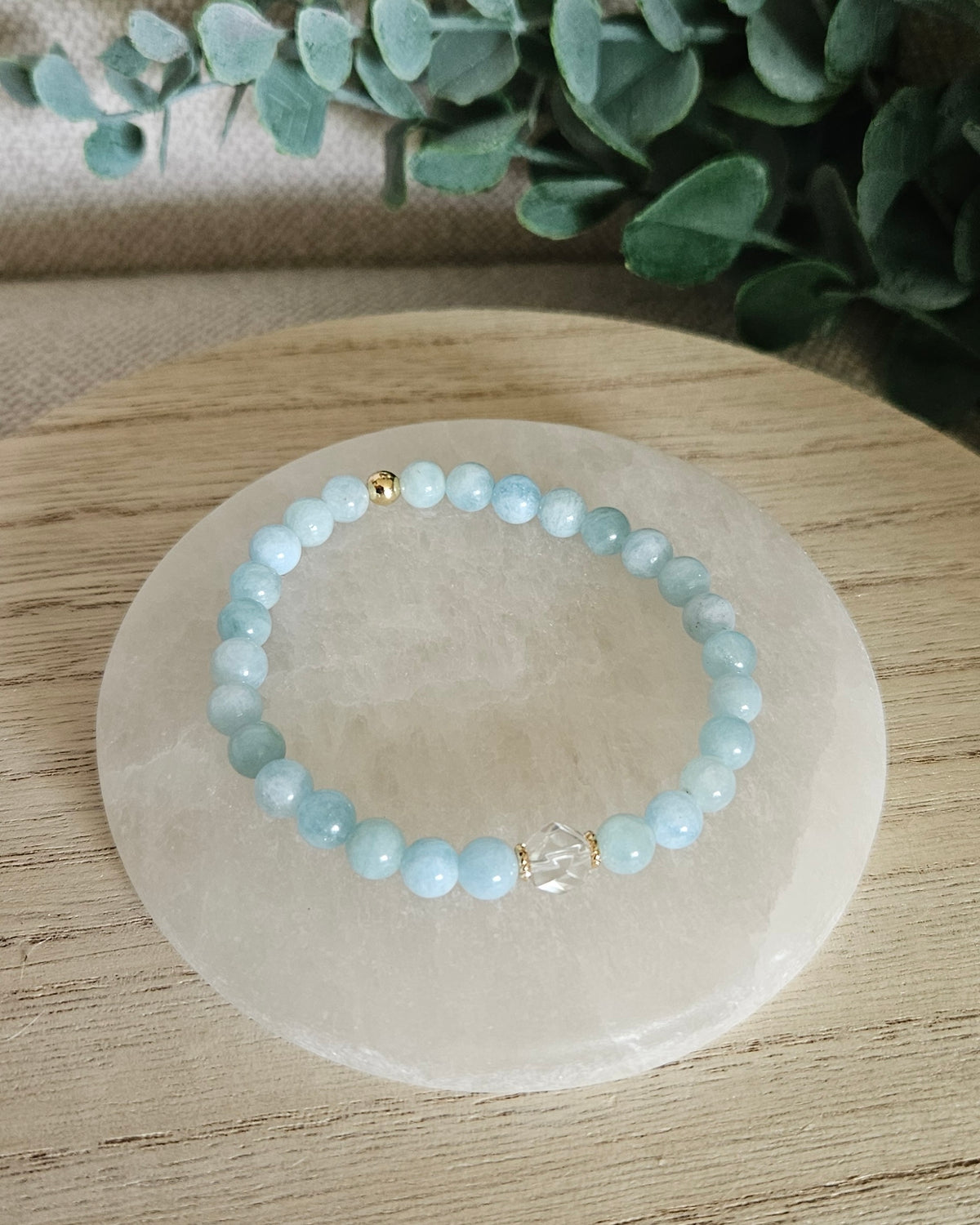 Aquamarine Still Bracelet | Calm Ease & Soft Clarity