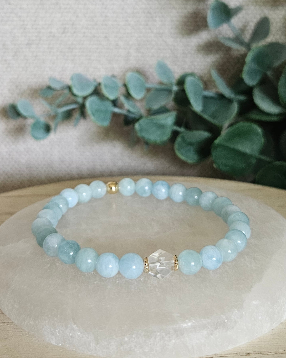 Aquamarine Still Bracelet | Calm Ease & Soft Clarity